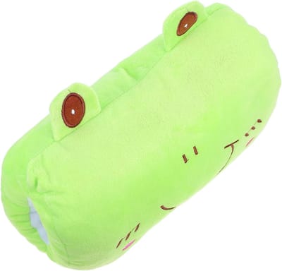 Pluche Kikker Handwarmer Kussen met Zijkanten Zachte Warmtegevende Knuffel voor Binnen Buiten Gebruik Comfortabel Lichtgewicht Handverwarmend Kussen voor Koude Winterdagen