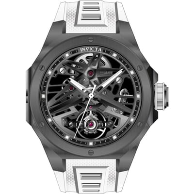 Invicta Celestial 70104 Herenhorloge - Mechanisch Uurwerk - Roestvrij Staal met Zwarte Wijzerplaat - 43 mm