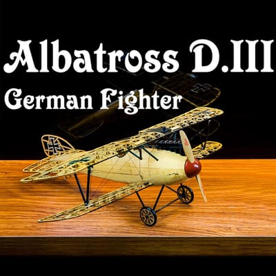 Dancing Wings Hobby VS02 1/15 modèle d'avion statique en bois, réplique d'affichage, Kit d'albatros de 500mm