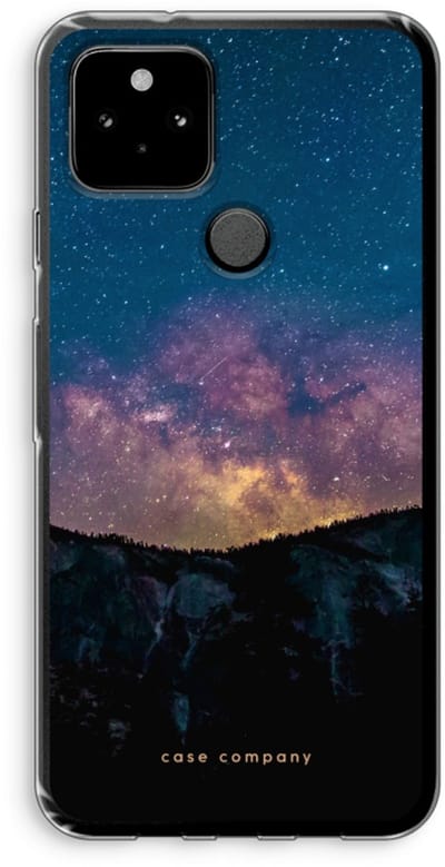 Case Company® - Hoesje geschikt voor Google Pixel 5 hoesje - Travel to space - Soft Cover Telefoonhoesje - Bescherming aan alle Kanten en Schermrand