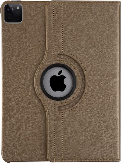 Draaibaar Tablethoes met Standaard geschikt voor Apple iPad Pro 11 (2020/2021/2022) | Tabletcase Bookcase met regelbare standen | Tablet Hoes Hoesje met 360 graden Rotatie - Goud
