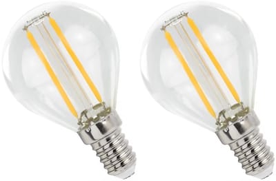 Spectrum LED Lamp E14 1W 230V - 110 Lumen - 4000K Neutraal wit - Natuurlijk licht - Energiezuinig - 2 stuks