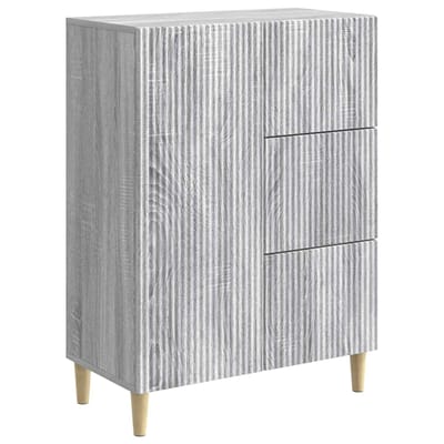 vidaXL - Dressoir - met - lade - Grijs - sonoma - 66 - x - 34,5 - x - 90 - cm - Bewerkt - hout