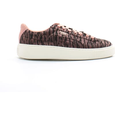 Puma Basket Platform VR Dames Roze/Zwart Trainers