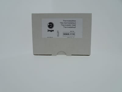 Jaga / drayton thermostaatkop voor CV - chroom/wit