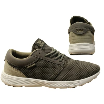 Supra Hammer Run Grijs Mesh Lace Up Casual Heren Hardlooptrainers 08128 036 B84D