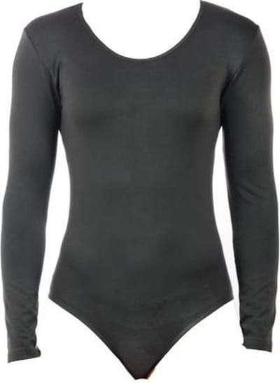 J&C body lange mouw microfiber 6889 - Bodysuit dames - Ronde hals - Grijs / S/M