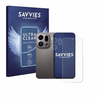 Savvies - Screenprotector voor Oppo Find X9 (Voor+Camera) - Folie Beschermfolie transparant 18 Stuks
