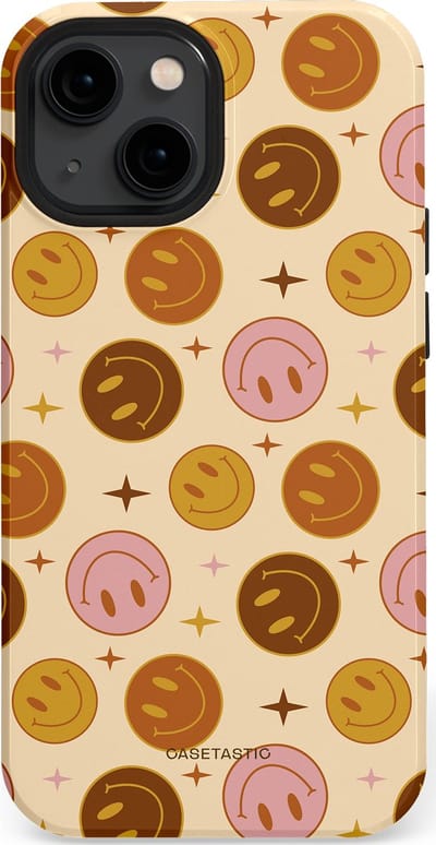 Casetastic Hoesje Geschikt voor Apple iPhone 13 Mini Magsafe - Stijlvolle Beschermende Duo-layer Case - Geluk