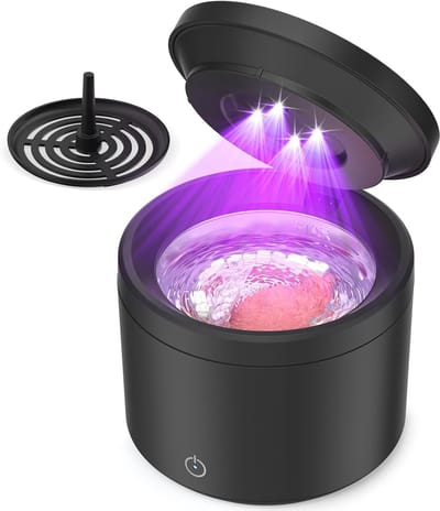 Ultrasone Reiniger - Apparaat - Hygiënisch Reinigen - 48000Hz Frequentie - 200ml Tank - Zwart