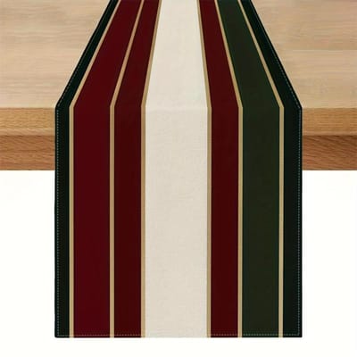 Vintage Kleurblok Streep Tafel Runner, Home Eettafel Decoratie, Festival Feest Indeling 40x140cm