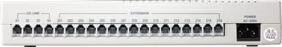 PBX416+ TELEFOONCENTRALE geschikt voor 4 analoge netlijnen en 16 analoge toestellen - FSK-nummerweergave