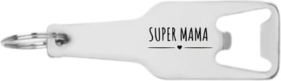Akyol - super mama flesopener - Mama - mama cadeau - leuk cadeau voor je mama om te geven - mama verjaardag - 105 x 25mm