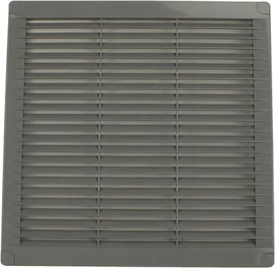 Ventilatierooster Lamellen - Wandafsluiter - Ruimte Ventileren - Verzonken Montage - 250 x 250 mm - Grijs