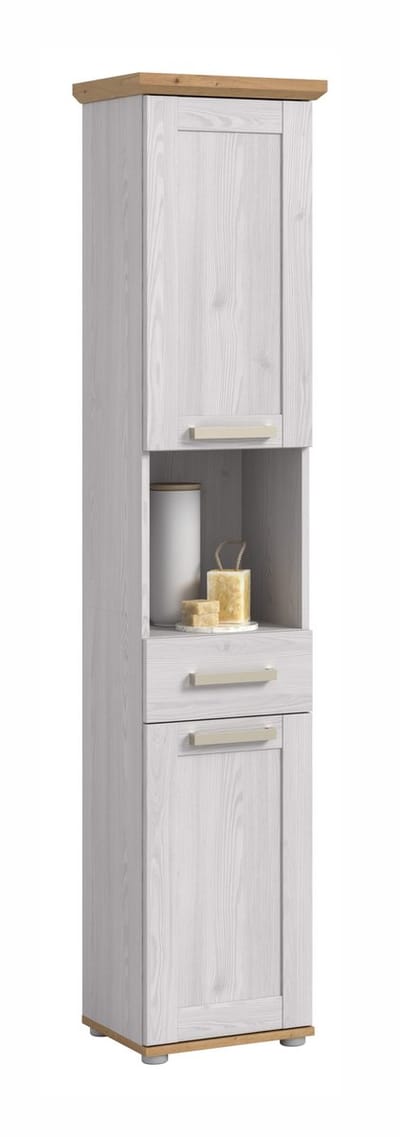 Sibiu Lariks Hoge Kast - Moderne Badkamer Opslag - 187 cm Hoog