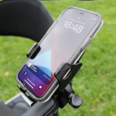 Triumph - Telefoonhouder voor de Prestige - Universeel - Verstelbaar - Draaibaar balgewricht