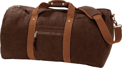 Quadra Vintage Canvas Holdall Duffelzak - 45 Liter (Pakket van 2) (Sahara)