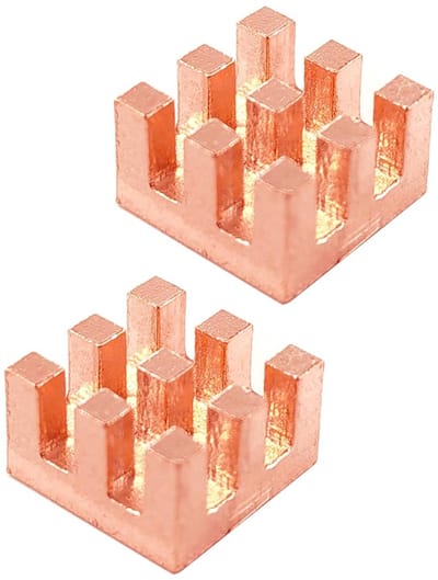 Koellichaam 10 x 10 x 6 mm - Warmtegeleidende Pads voor CPU en Precisieapparatuur - 2 Stuks