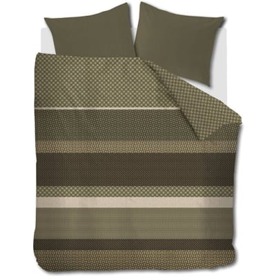 Beddinghouse Fera dekbedovertrek - Tweepersoons - 200 x 200/220 cm - Groen