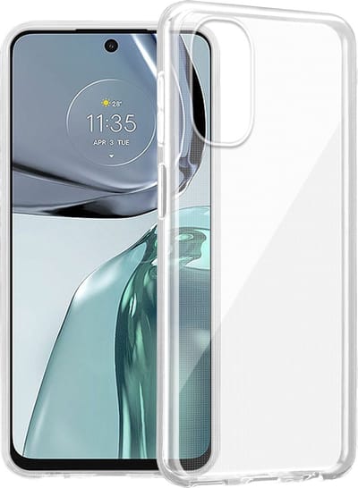 Cadorabo Hoesje geschikt voor Motorola MOTO G62 5G in VOLLEDIG TRANSPARANT - Beschermhoes gemaakt van flexibel TPU Silicone Case Cover