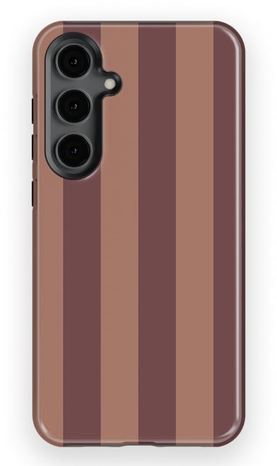 DripCase Gestreept Hoesje Samsung Galaxy S24 Plus | Backcover met Mag | Stripes Motief | Trendy Case Samsung Galaxy S24 Plus met Strepen Burgundy Rush