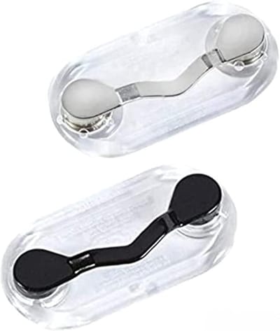 Magnetische Brilhouder Set van 2, RVS Badge Clip voor Brillen, Zonnebrillen en Oordopjes, Ideaal voor Kleding en ID Kaarten