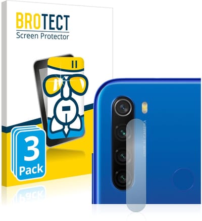 Screenprotector 3 Stuks voor Xiaomi Redmi Note 8T (ALLEEN Camera Lens) Beschermglas transparant