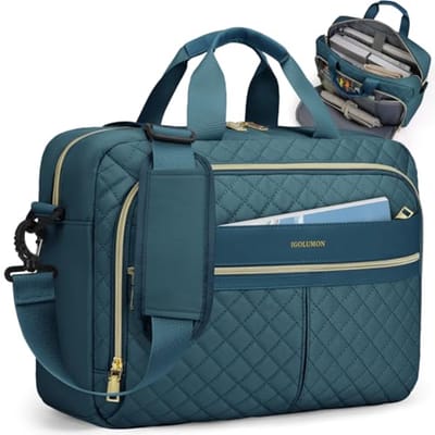 Laptoptas voor Dames 15,6 en 17 Inch - Waterdichte Notebooktas met Schouderriem en Organisatiefuncties
