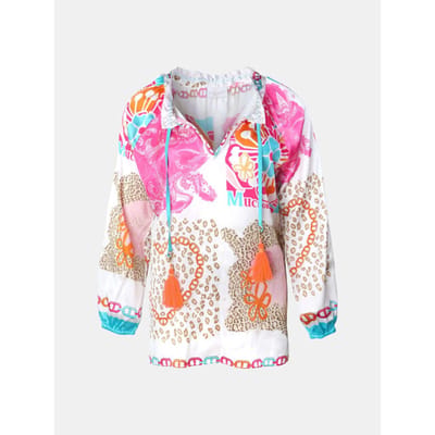 Mucho Gusto ® blouse milano luipaard hart paisleyprint