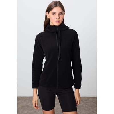 Dames Pluche Zip-up Hoodie