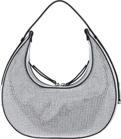 LIU JO Schoudertas Avondtas Kiele Hobo Bag Pearl Grey Zilverkleurig