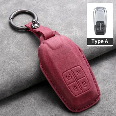 Leren Autosleutelhoesje Cover Voor Ferrari F430 488 458 F12 Roma 812 F8 Auto Sleutel Shell Fob Beschermer Sleutelhanger Accessoires