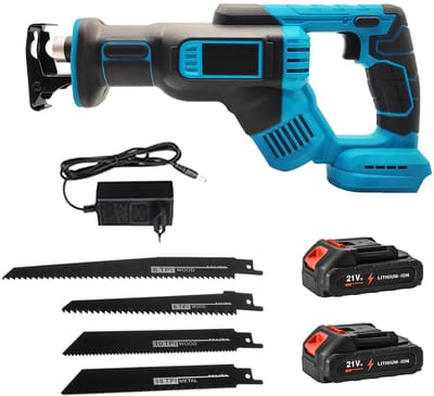 Allero Reciprozaag - Elektrische Reciprozaag - Draadloos - Zaag - 18V - 300mm - Inclusief 2 accu's - Zaagdikte 0 tot 40mm