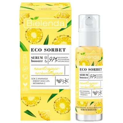 Bielenda Eco Sorbet Pineapple Serum Booster Moisturizing And Brightening 30 ml