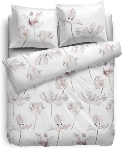 HNL Pure Cotton Livina Dekbedovertrek - Eenpersoons - 135x200 + 80x80 cm - Wit