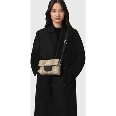 AllSaints Jupiter Snake Xbody Desert White Taglia: OS | Pochette Outlet | Donna | Bianco