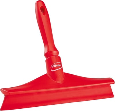 Vikan Ultra Hygiëne Handtrekker 71254 - 25 cm - Rood - Geschikt voor Sanitair en andere Vlakke oppervlakken