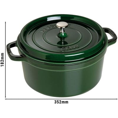 STAUB LA COCOTTE - Kookpot - Ø 280mm - Gietijzer - Basilicumgroen