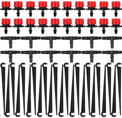 150 Stuks Verstelbare Irrigatiesystemen, Barbed Tea Drops en Automatische Microdruppels voor Planten, Tuin en Kassen