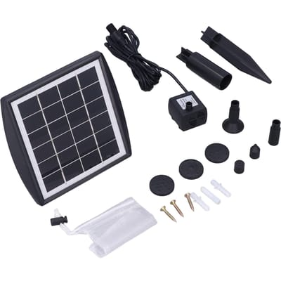 Pompe Solaire Fontaine d'Eau Oxygénation Pompe Submersible Brushless pour Bassin Piscine Aquarium
