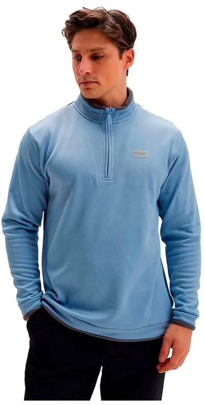 Stuburt Active Tech Fleece Met Halve Rits Blauw S Man