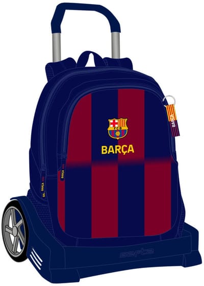 Schoolrugzak F.C. Barcelona Blauw Kastanjebruin 32 x 44 x 16 cm
