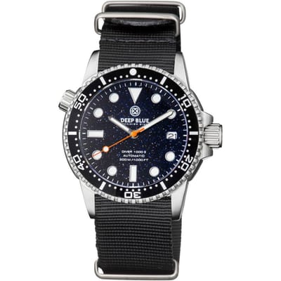 Deep Blue Diver 40 AUTOMATIC DIVER - DIVER40BLUESANDSTONEBLKNATO