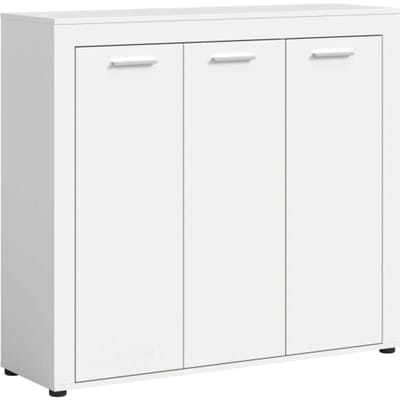 Jam garderobekast schoenenkast wit melamine - 37x120x108cm