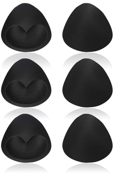 Afneembare Push-up BH-pads - 3 Paar Comfortabele Ademende Vullingen voor Sportbeha, Bikinitop en Badpak