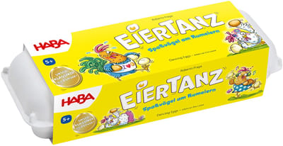 Haba spel Eiertanz - Gezelschapsspel voor kinderen en familie.