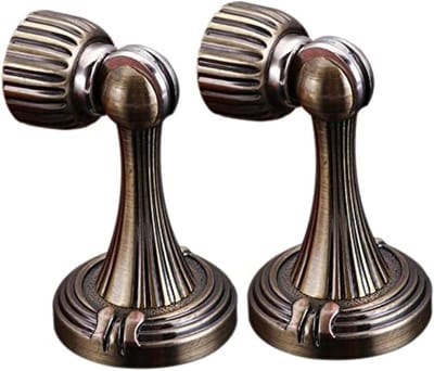 Deurstopper - Deurvanger deurstop - Bescherming muren - Magnetisch soft-close - 2 stuks - Brons