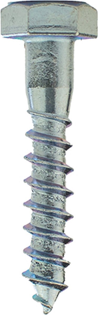 Wovar Houtdraadbouten Verzinkt M10 x 55 mm | Doos 100 stuks