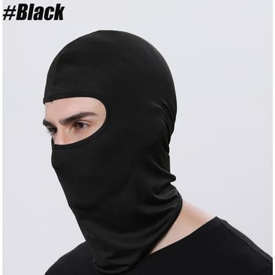 Balaclava Fietsmutsen Voor Mannen Sneldrogend Stofdicht Zonbescherming Winddicht Sportkap Ski Masker Fietsreizen zwart