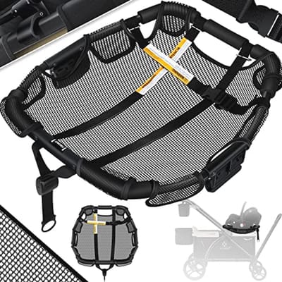 Universeel Babyzitje voor Bolderkar - Opzetstuk voor Buggy en Wandelwagen - Zwart